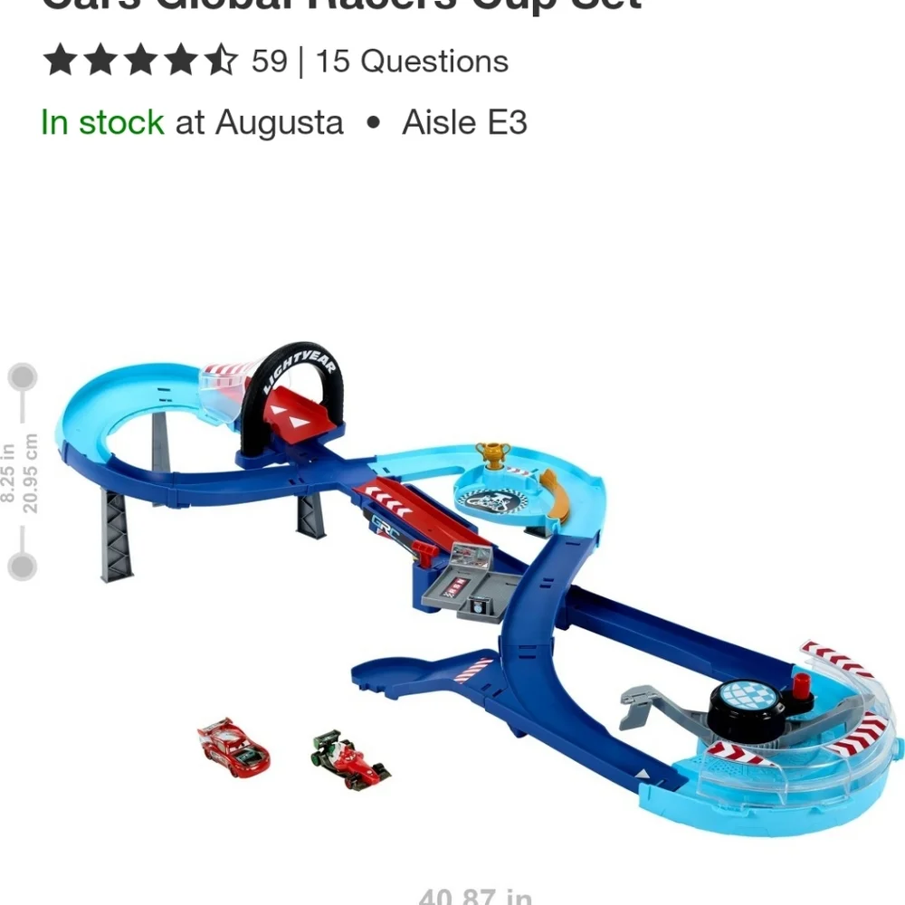 Cars GRC Jumping Raceway Playset - Blue and Red